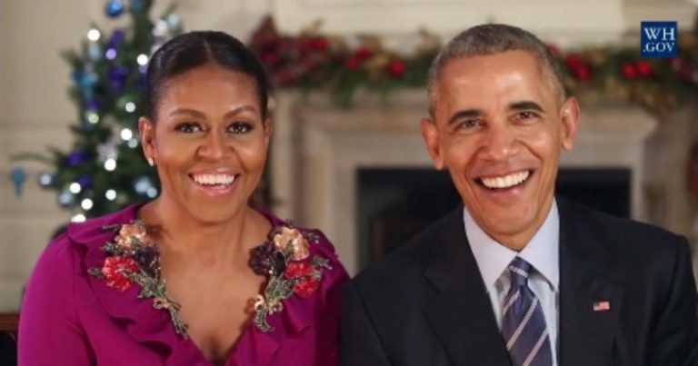 El último mensaje navideño de los Obama