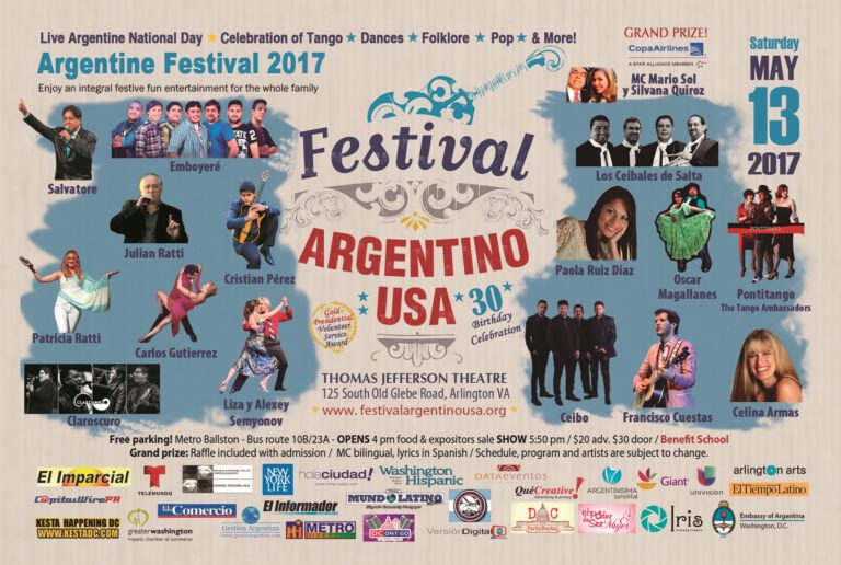 Festival Argentino celebra 30 años de Tango, Folk y Música Pop