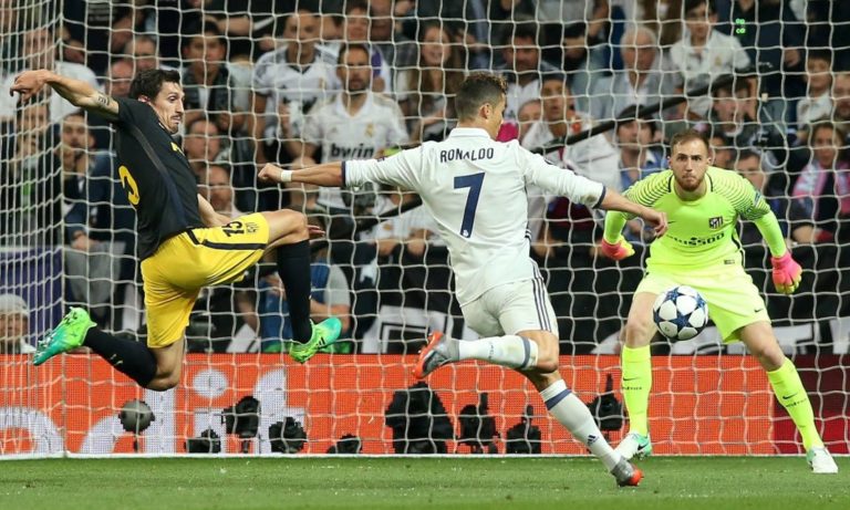 El poder goleador de Ronaldo ante el Atlético