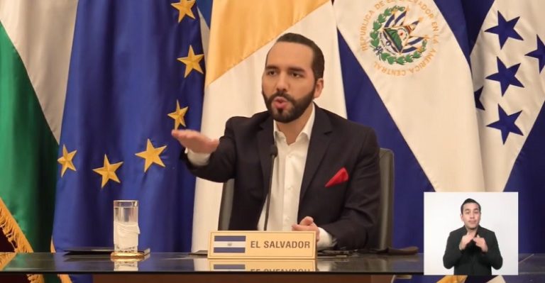 Nayib Bukele explica a cuerpo diplomático la situación real de El Salvador