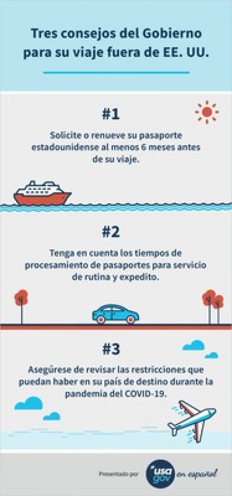 Consejos del Gobierno para trámites de pasaporte y viajes internacionales