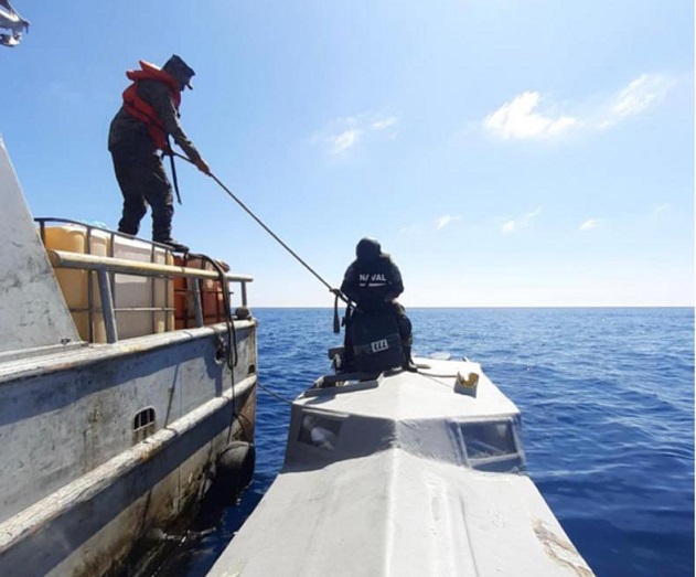 Fuerza Naval incauta 4,156 kilos de cocaína valorados en 103.9 millones de dólares