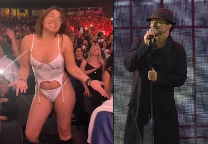 VIDEO / Venezolana se quita la ropa en concierto de Ricardo Arjona