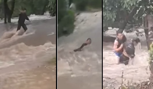 VIDEO | Joven evita que adulto mayor muriera en río de Anamoros, en La Unión