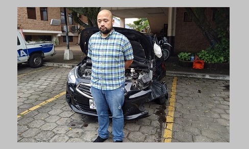 Ubican y capturan a sujeto que protagonizó accidente vial en carril contrario de avenida Jerusalén