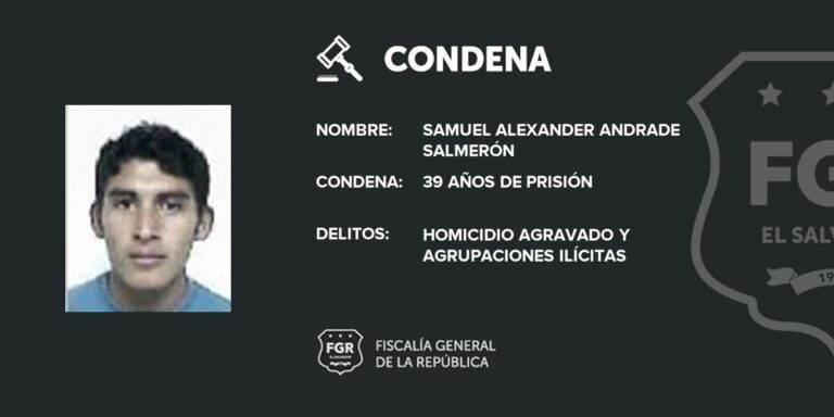 Pandillero es sentenciado a 39 años por matar a agricultores