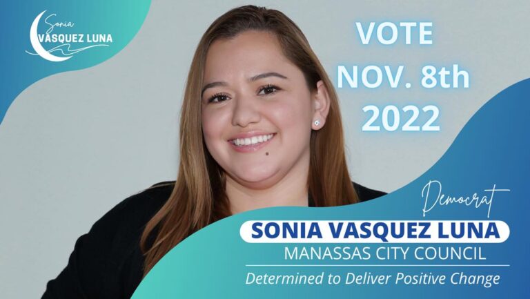 Sonia Vásquez Luna, optimista con respaldo en Manassas