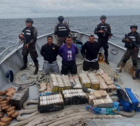 Fuerza Naval incauta 3.1 toneladas de cocaína valorada en más de $77 millones