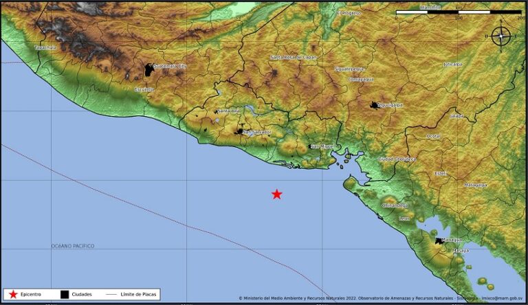 Sismo 5.9 alarma para salvadoreños