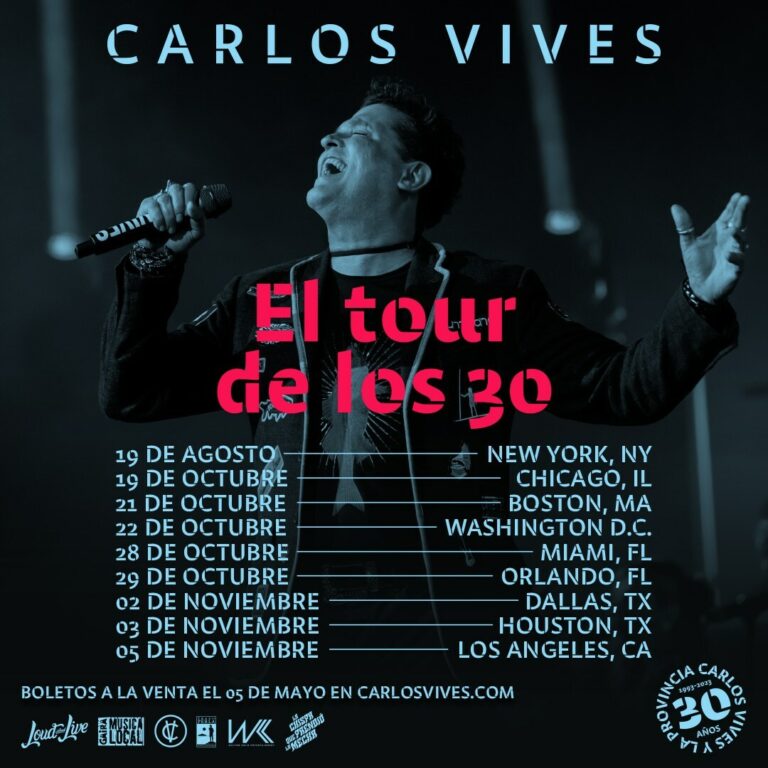 Carlos Vives anuncia “el tour de los 30”