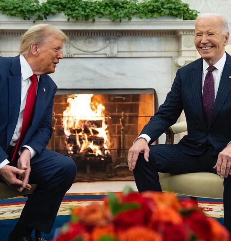 Joe Biden recibe a Donald Trump en la Casa Blanca               