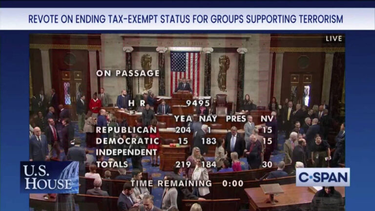 La Cámara de Representantes de EE.UU. aprueba un proyecto de ley que permite a Trump silenciar a sus críticos y calificar a organizaciones sin fines de lucro de “grupos terroristas”