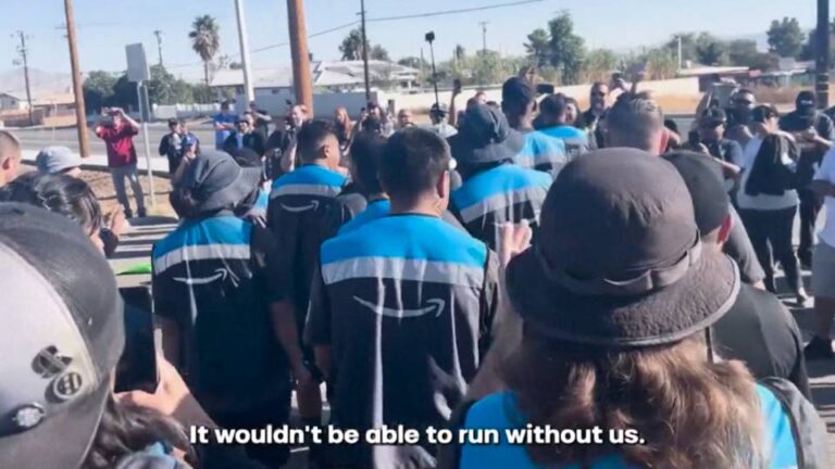 EE.UU.: miles de trabajadores de Amazon inician una huelga después de que la compañía se negara a negociar con el sindicato que los representa