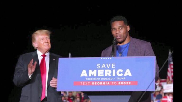 Trump designa a la exestrella de la Liga Nacional de Fútbol Americano Herschel Walker, quien se postuló sin éxito al Senado, como futuro embajador de EE.UU. en Bahamas