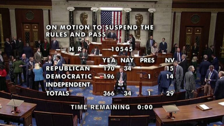 El Congreso de EE.UU. aprueba un proyecto de ley de gastos para evitar una paralización de los servicios gubernamentales