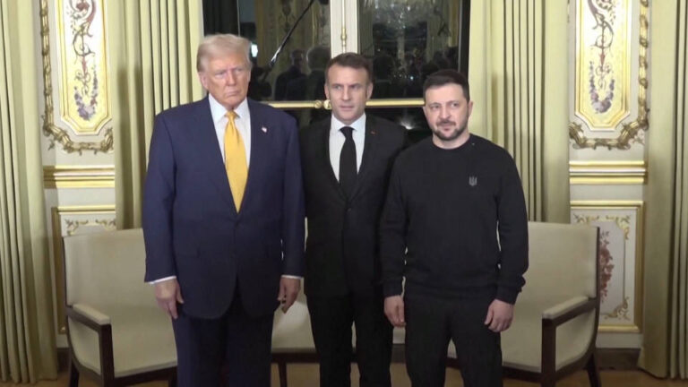 Trump insta a un alto el fuego en Ucrania tras reunirse en Francia con Zelensky y Macron