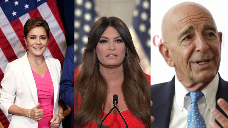 Trump designa a Kari Lake como directora de la emisora Voice of America, a Kimbery Guilfoyle como embajadora de EE.UU. en Grecia y a Tom Barrack como embajador en Turquía