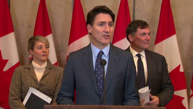 El primer ministro de Canadá, Justin Trudeau, presenta su dimisión