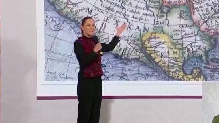 “Llamémosle la América mexicana”: La presidenta Sheinbaum contraataca tras el comentario de Trump sobre cambiar el nombre del golfo de México por el de “golfo de América”