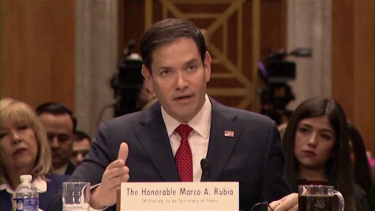 El Senado de EE.UU. confirma por 99 votos a favor y ninguno en contra a Marco Rubio como secretario de Estado