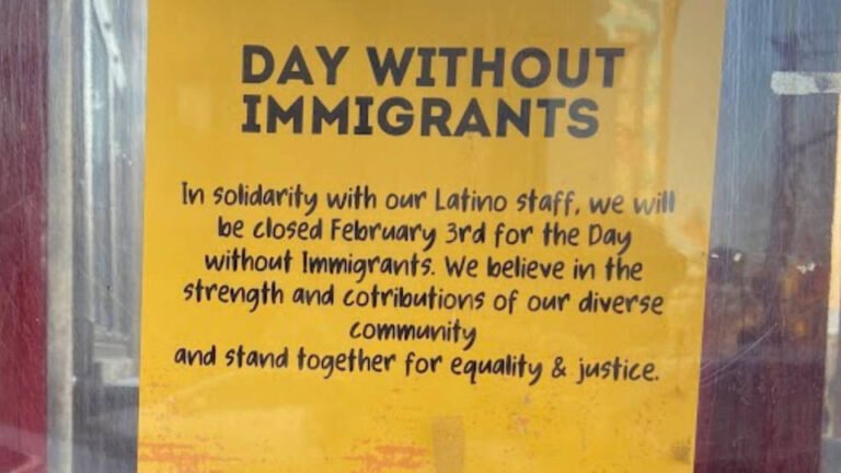 Negocios estadounidenses cierran sus puertas para “Un día sin inmigrantes” en protesta por las medidas de Trump contra la inmigración