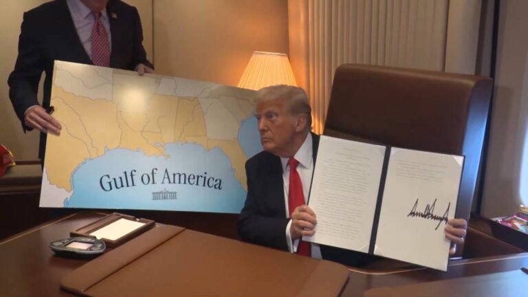 La Casa Blanca impide a un reportero de Associated Press cubrir la firma de una orden ejecutiva debido a que la agencia de noticias se negó a referirse al golfo de México como “golfo de América”