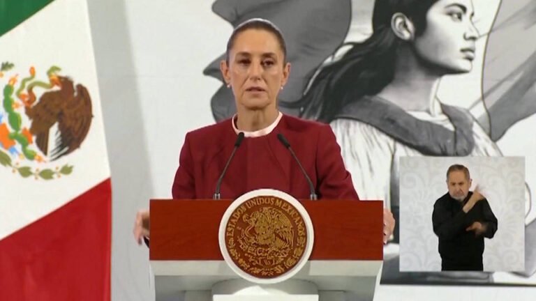 La presidenta mexicana amenaza con tomar acciones legales si Google no da marcha atrás a la decisión de cambiar el nombre del golfo de México