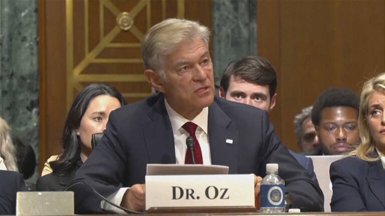 El Senado de EE.UU. confirma al doctor Mehmet Oz como director de los Centros de Servicios de Medicare y Medicaid
