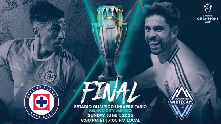 Cruz Azul y Vancouver Whitecaps FC se enfrentarán en la Final de la Copa de Campeones Concacaf 2025 el 1 de junio