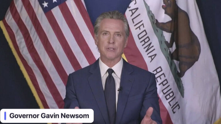 El gobernador de California pide a las ciudades y condados del estado que desmantelen y prohíban los campamentos de personas sintecho