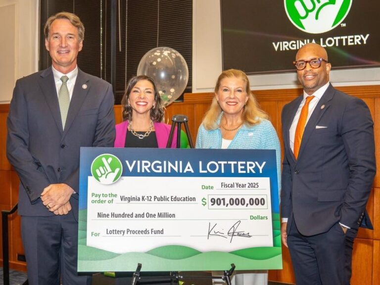 $901 millones para la educación pública K-12 provenientes de las ganancias de la Lotería de Virginia