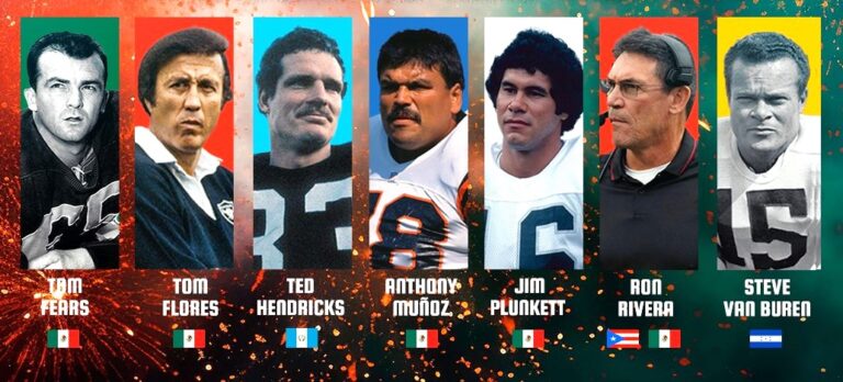 Siete leyendas serán incorporadas al Salón de la Fama del Fútbol Americano Hispano