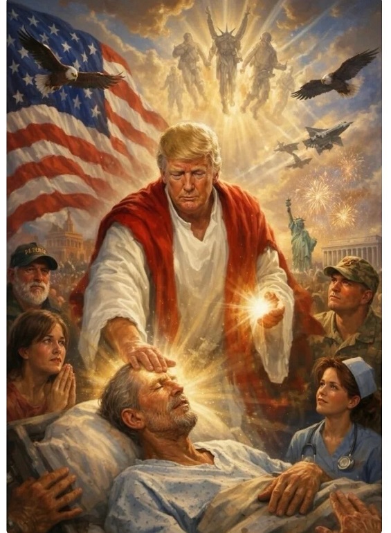 Vance considera de “broma” la imagen polémica de Trump con rasgos de Jesús