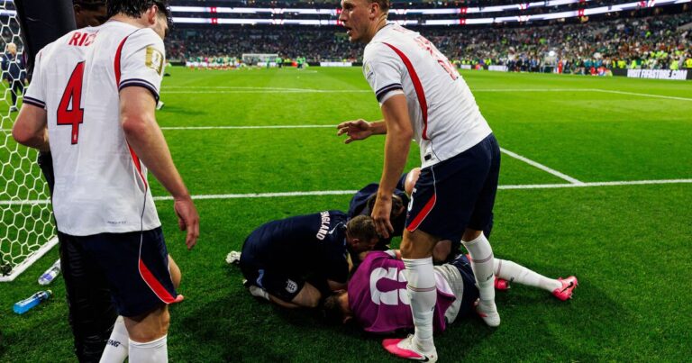 De la euforia a la desgracia: Jordan Henderson se despide del Mundial tras fracturarse el brazo en la celebración