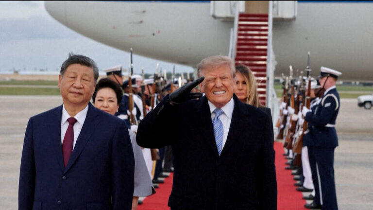 Trump recibe con alfombra roja a Xi Jinping en su visita de Estado de tres días a EE.UU.